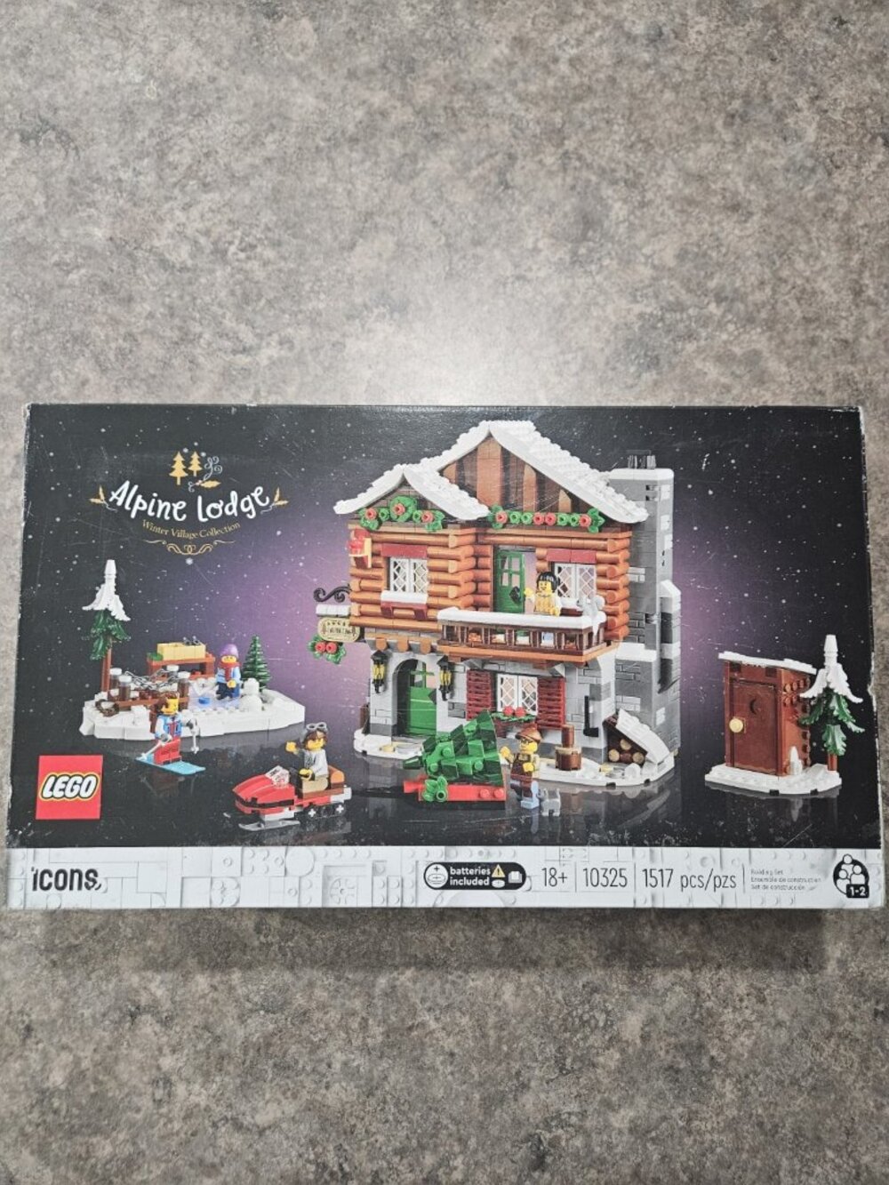 LEGO Icons Alpine Lodge 10325 New Sealed Retired Winter Village 1517pc